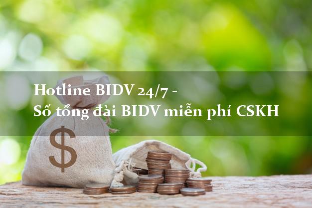 Hotline BIDV 24/7 - Số tổng đài BIDV miễn phí CSKH